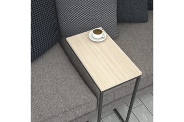 Sidobord Mertha 46 cm - Beige/Svart - Möbler - Bord & matgrupp - Avlastningsbord & sidobord - Lampbord & sidobord
