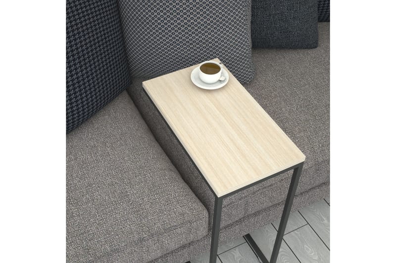 Sidobord Mertha 46 cm - Beige/Svart - Möbler - Bord & matgrupp - Avlastningsbord & sidobord - Lampbord & sidobord