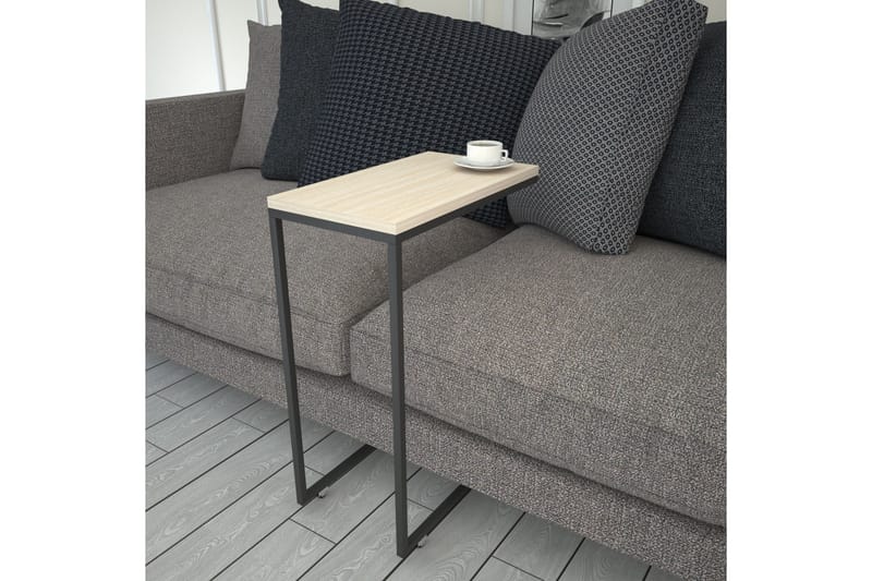 Sidobord Mertha 46 cm - Beige/Svart - Möbler - Bord & matgrupp - Avlastningsbord & sidobord - Lampbord & sidobord