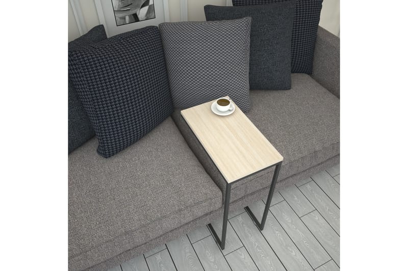 Sidobord Mertha 46 cm - Beige/Svart - Möbler - Bord & matgrupp - Avlastningsbord & sidobord - Lampbord & sidobord