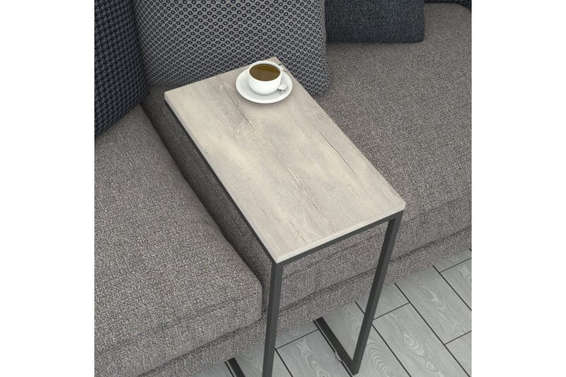Sidobord Mertha 46 cm - Ljus Natur/Svart - Möbler - Bord & matgrupp - Avlastningsbord & sidobord - Lampbord & sidobord