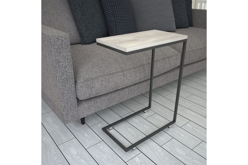 Sidobord Mertha 46 cm - Ljus Natur/Svart - Möbler - Bord & matgrupp - Avlastningsbord & sidobord - Lampbord & sidobord