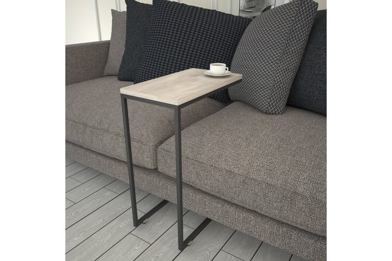 Sidobord Mertha 46 cm - Ljus Natur/Svart - Möbler - Bord & matgrupp - Avlastningsbord & sidobord - Lampbord & sidobord