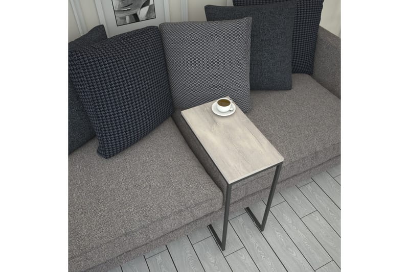 Sidobord Mertha 46 cm - Ljus Natur/Svart - Möbler - Bord & matgrupp - Avlastningsbord & sidobord - Lampbord & sidobord