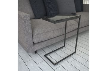 Sidobord Mertha 46 cm - Svart/Vit - Möbler - Bord & matgrupp - Avlastningsbord & sidobord - Lampbord & sidobord