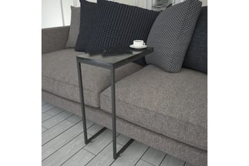 Sidobord Mertha 46 cm - Svart/Vit - Möbler - Bord & matgrupp - Avlastningsbord & sidobord - Lampbord & sidobord