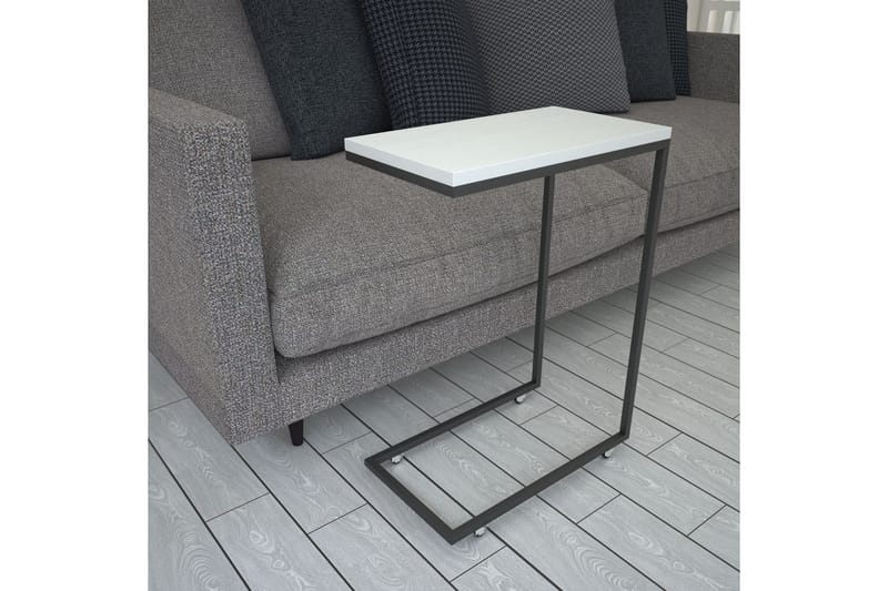Sidobord Mertha 46 cm - Vit - Möbler - Bord & matgrupp - Avlastningsbord & sidobord - Lampbord & sidobord