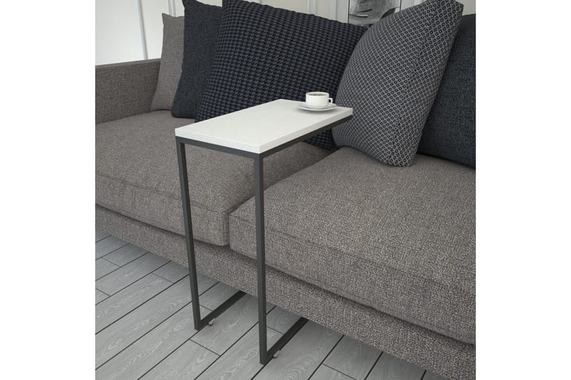 Sidobord Mertha 46 cm - Vit - Möbler - Bord & matgrupp - Avlastningsbord & sidobord - Lampbord & sidobord