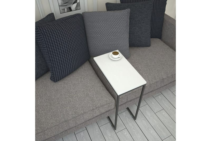 Sidobord Mertha 46 cm - Vit - Möbler - Bord & matgrupp - Avlastningsbord & sidobord - Lampbord & sidobord