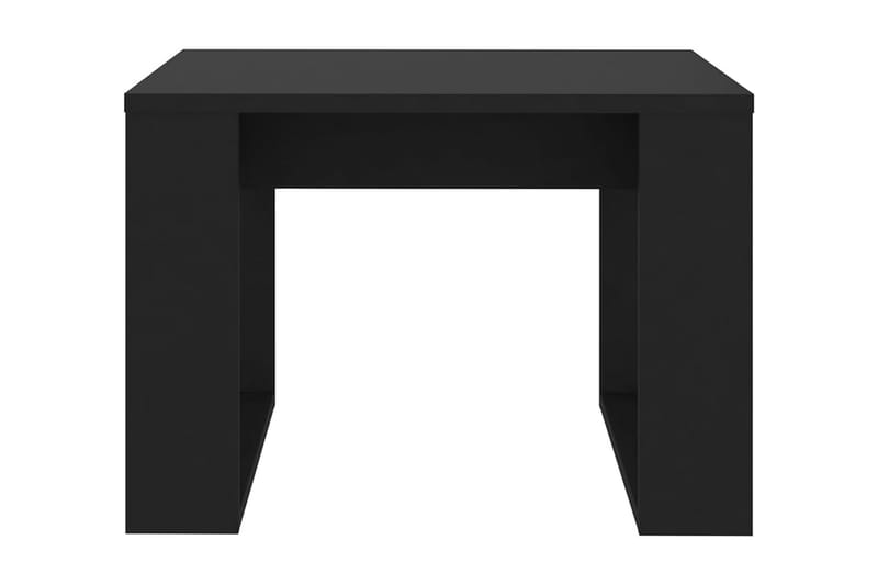 Sidobord svart 50x50x35 cm spånskiva - Svart - Lampbord & sidobord - Brickbord & småbord