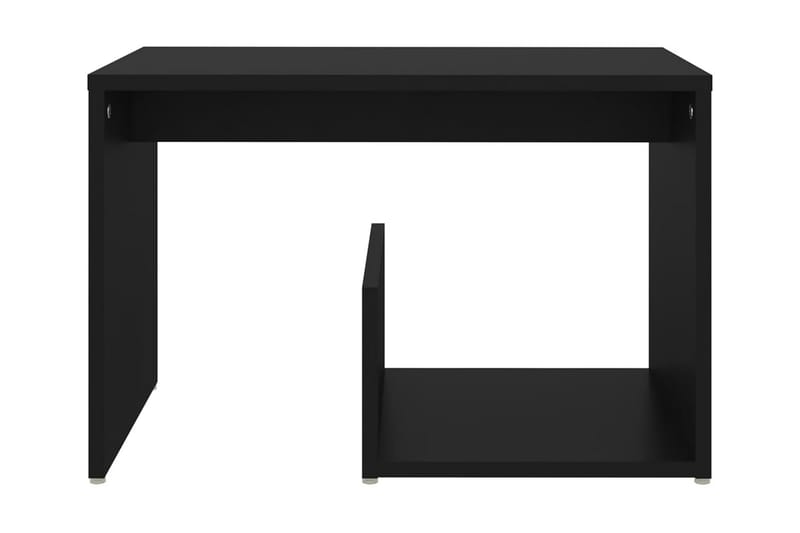 Sidobord svart 59x36x38 cm spånskiva - Svart - Lampbord & sidobord - Brickbord & småbord