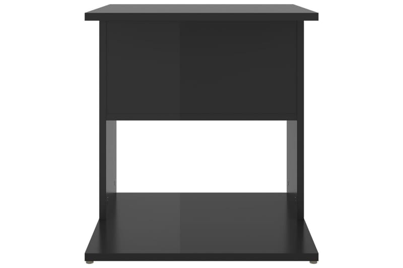 Sidobord svart högglans 45x45x48 cm spånskiva - Svart - Lampbord & sidobord - Brickbord & småbord