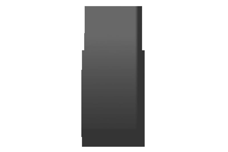 Sidobord svart högglans 60x26x60 cm spånskiva - Svart - Lampbord & sidobord - Brickbord & småbord