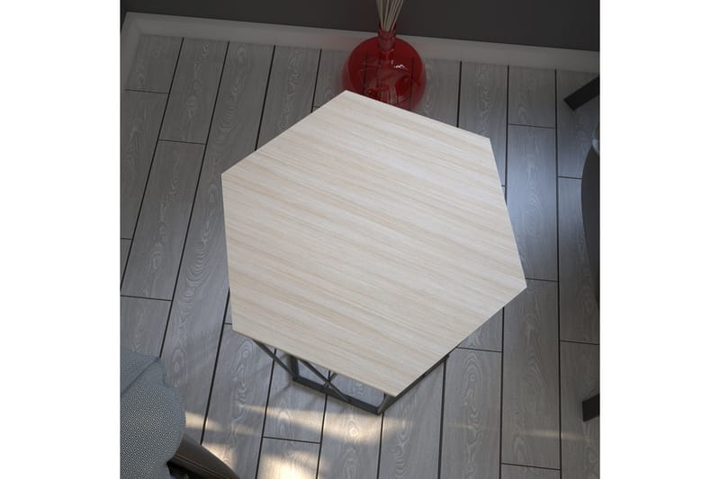 Sidobord Ubbeboda 40 cm Hexagon - Grå - Möbler - Bord & matgrupp - Avlastningsbord & sidobord - Lampbord & sidobord