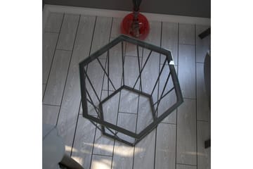 Sidobord Ubbeboda 40 cm Hexagon - Svart/Silver - Möbler - Bord & matgrupp - Avlastningsbord & sidobord - Lampbord & sidobord