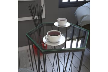 Sidobord Ubbeboda 40 cm Hexagon - Svart/Silver - Möbler - Bord & matgrupp - Avlastningsbord & sidobord - Lampbord & sidobord