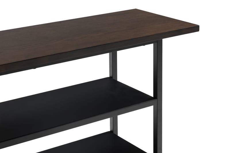 Sidobord Valdex 40 cm - Mörkbrun/Mattsvart - Lampbord & sidobord - Brickbord & småbord
