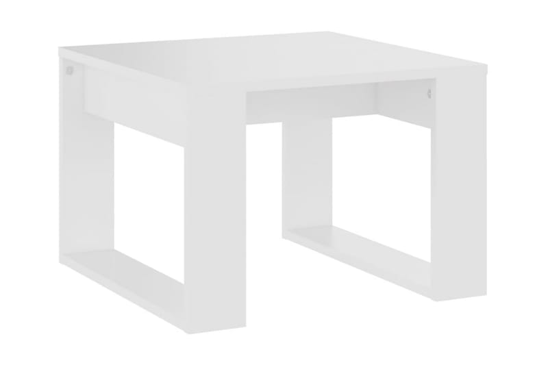 Sidobord vit 50x50x35 cm spånskiva - Vit - Lampbord & sidobord - Brickbord & småbord