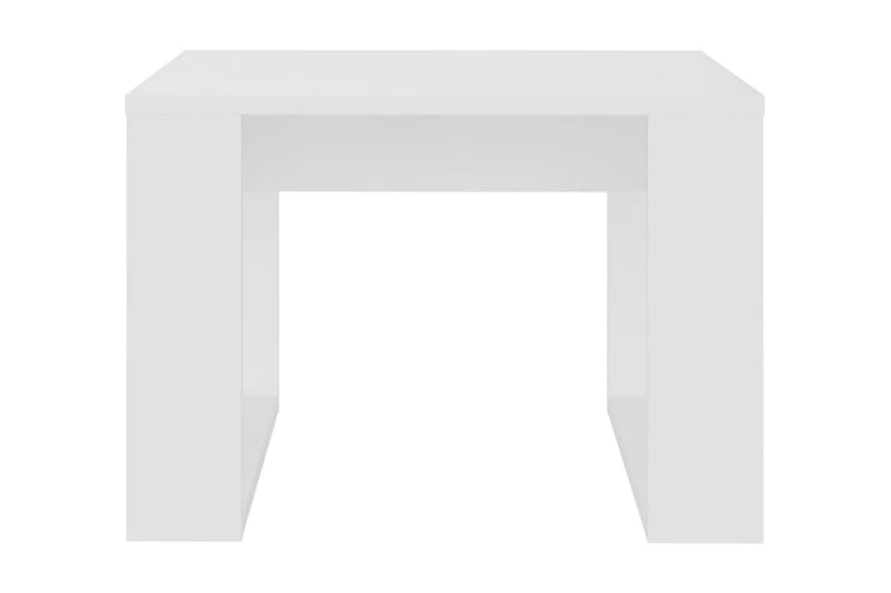 Sidobord vit 50x50x35 cm spånskiva - Vit - Lampbord & sidobord - Brickbord & småbord