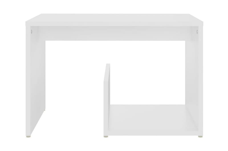 Sidobord vit 59x36x38 cm spånskiva - Vit - Lampbord & sidobord - Brickbord & småbord