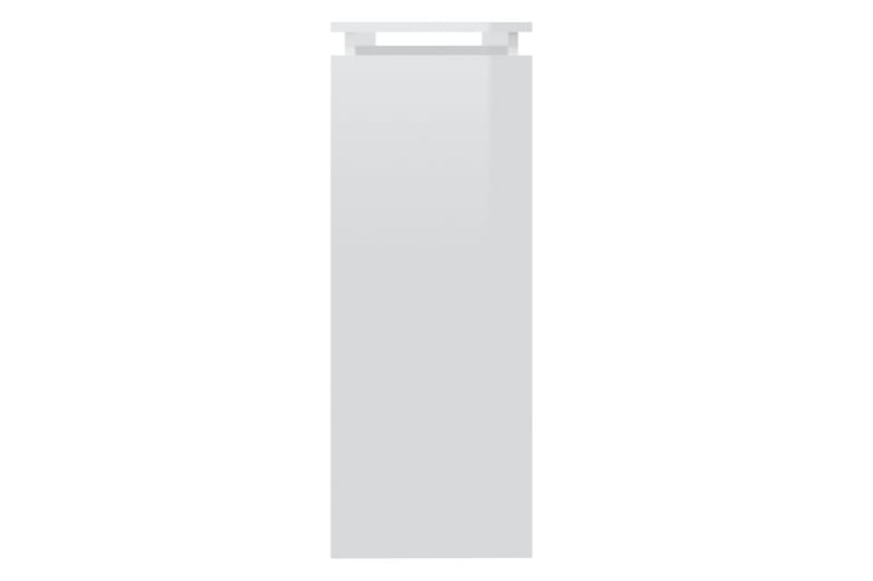 Sidobord vit högglans 102x30x80 cm spånskiva - Vit - Lampbord & sidobord - Brickbord & småbord