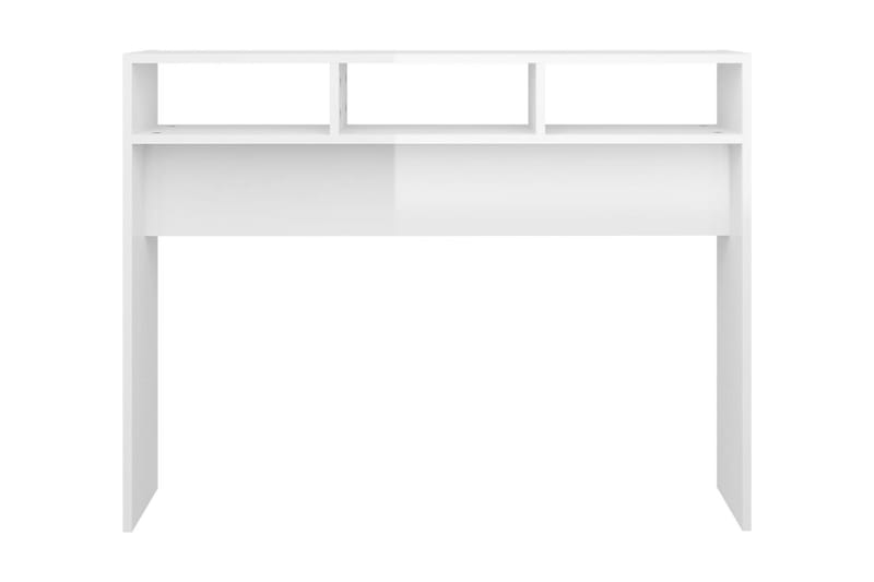 Sidobord vit högglans 105x30x80 cm spånskiva - Vit - Brickbord & småbord - Lampbord & sidobord