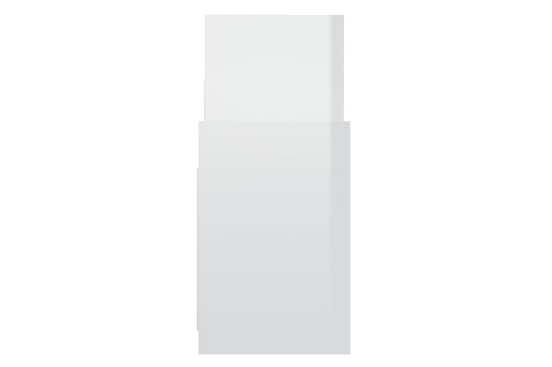 Sidobord vit högglans 60x26x60 cm spånskiva - Vit - Lampbord & sidobord - Brickbord & småbord