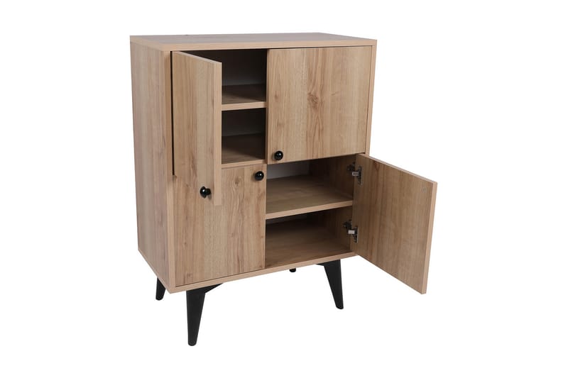 Sidobord Wynch 70 cm - Natur/Svart - Möbler - Bord & matgrupp - Avlastningsbord & sidobord - Lampbord & sidobord