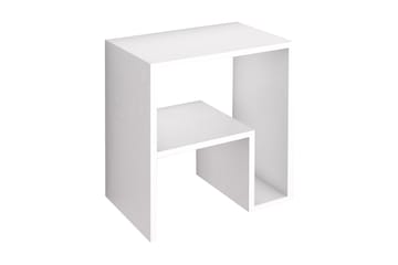 Sidobord Yepan 52 cm 2 Hyllor - Vit - Möbler - Bord & matgrupp - Avlastningsbord & sidobord - Lampbord & sidobord