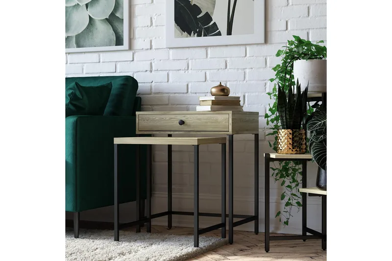 Tamlin Sidobord 56x40 cm Brun, Novogratz