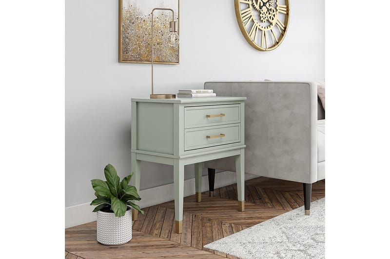 Westerleigh Sidobord 60 cm Grön - Möbler - Bord & matgrupp - Avlastningsbord & sidobord - Lampbord & sidobord