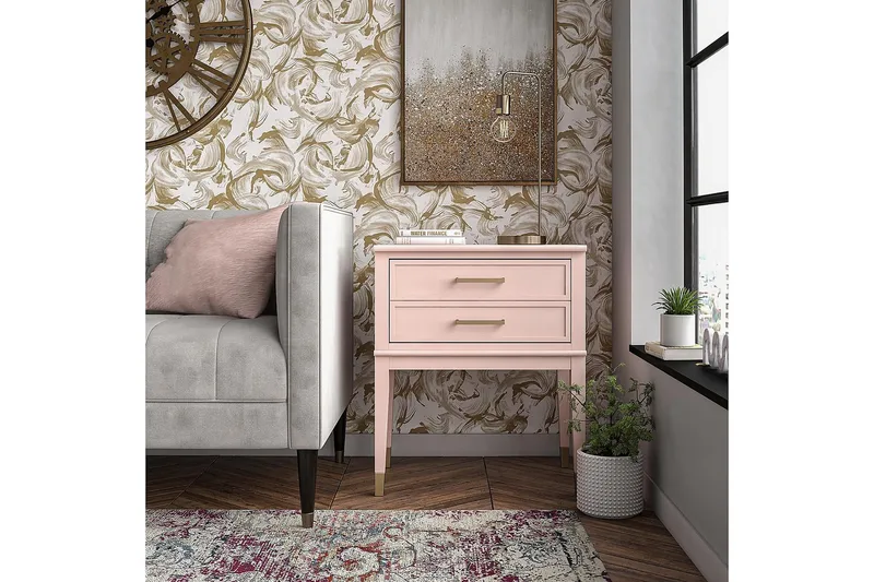 Westerleigh Sidobord 60 cm Rosa - CosmoLiving - Möbler - Bord & matgrupp - Avlastningsbord & sidobord - Lampbord & sidobord