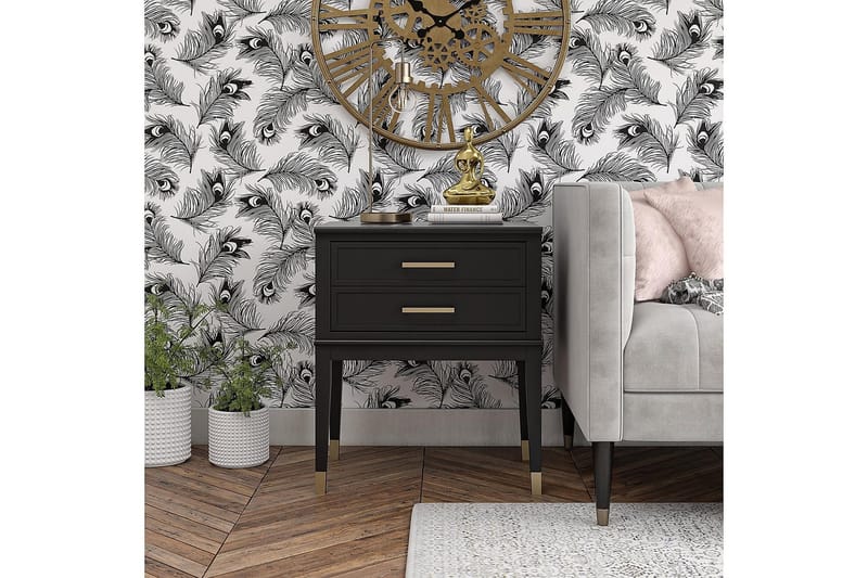 Westerleigh Sidobord 60 cm Svart/Guld - CosmoLiving - Möbler - Bord & matgrupp - Avlastningsbord & sidobord - Lampbord & sidobord