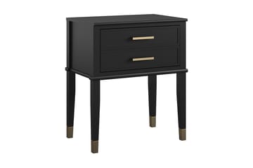 Westerleigh Sidobord 60 cm Svart/Guld - CosmoLiving - Möbler - Bord & matgrupp - Avlastningsbord & sidobord - Lampbord & sidobord