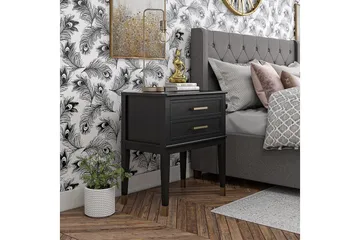 Westerleigh Sidobord 60 cm Svart/Guld - Möbler - Bord & matgrupp - Avlastningsbord & sidobord - Lampbord & sidobord