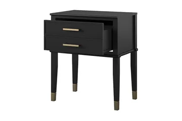 Westerleigh Sidobord 60 cm Svart/Guld - Möbler - Bord & matgrupp - Avlastningsbord & sidobord - Lampbord & sidobord