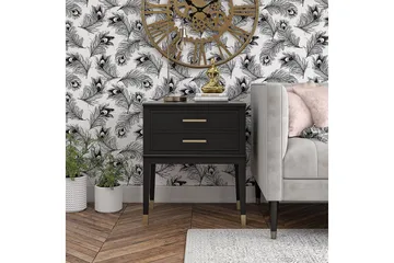 Westerleigh Sidobord 60 cm Svart/Guld - Möbler - Bord & matgrupp - Avlastningsbord & sidobord - Lampbord & sidobord