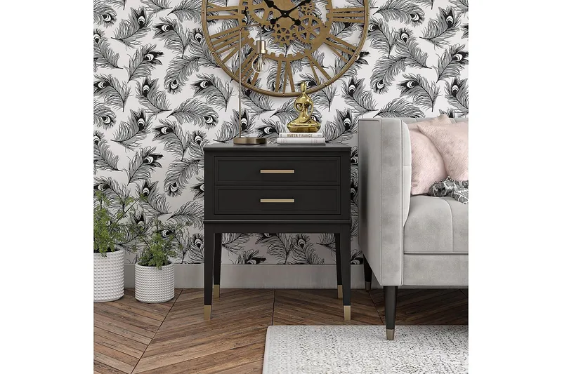 Westerleigh Sidobord 60 cm Svart/Guld - Möbler - Bord & matgrupp - Avlastningsbord & sidobord - Lampbord & sidobord