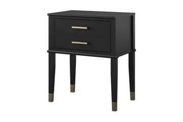 Westerleigh Sidobord 60 cm Svart/Guld - Möbler - Bord & matgrupp - Avlastningsbord & sidobord - Lampbord & sidobord