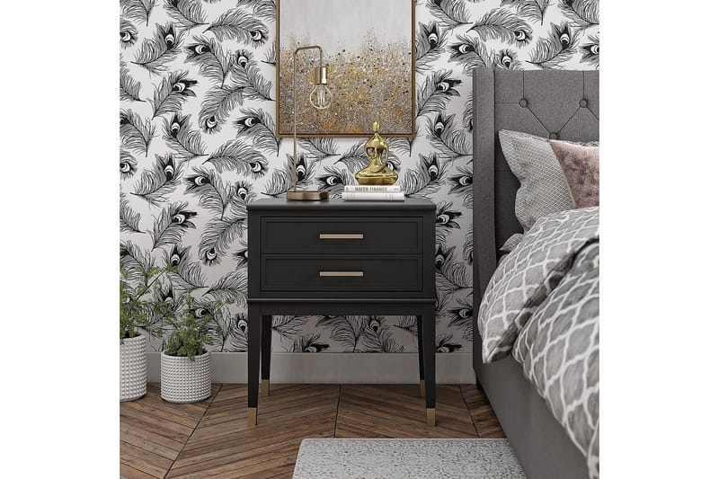Westerleigh Sidobord 60 cm Svart/Guld - Möbler - Bord & matgrupp - Avlastningsbord & sidobord - Lampbord & sidobord