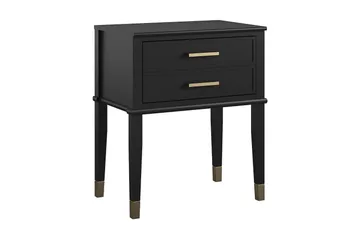 Westerleigh Sidobord 60 cm Svart/Guld - Möbler - Bord & matgrupp - Avlastningsbord & sidobord - Lampbord & sidobord