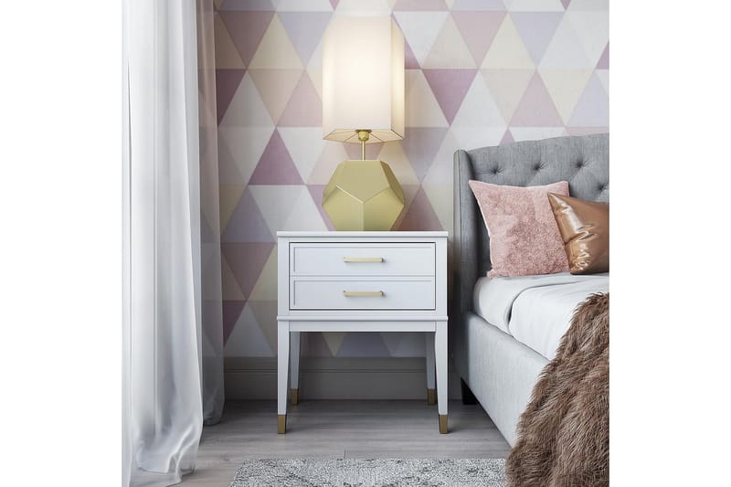 Westerleigh Sidobord 60 cm Vit - CosmoLiving - Möbler - Bord & matgrupp - Avlastningsbord & sidobord - Lampbord & sidobord