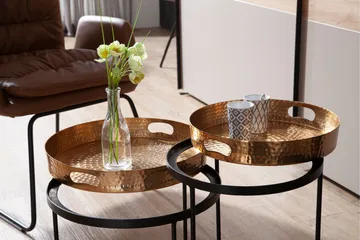 Wilhem Sidobord 33 cm Rund - Guld - Möbler - Bord & matgrupp - Avlastningsbord & sidobord - Lampbord & sidobord