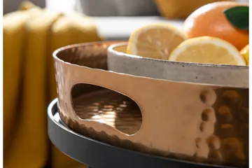 Wilhem Sidobord 33 cm Rund - Guld - Möbler - Bord & matgrupp - Avlastningsbord & sidobord - Lampbord & sidobord