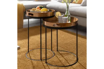 Wilhem Sidobord 33 cm Rund - Guld - Möbler - Bord & matgrupp - Avlastningsbord & sidobord - Lampbord & sidobord