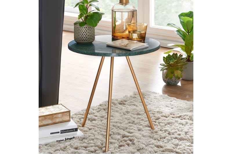 Wilhem Sidobord 38 cm Rund - Grön - Möbler - Bord & matgrupp - Avlastningsbord & sidobord - Lampbord & sidobord