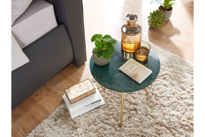 Wilhem Sidobord 38 cm Rund - Grön - Möbler - Bord & matgrupp - Avlastningsbord & sidobord - Lampbord & sidobord