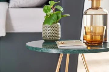 Wilhem Sidobord 38 cm Rund - Grön - Möbler - Bord & matgrupp - Avlastningsbord & sidobord - Lampbord & sidobord