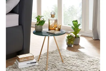 Wilhem Sidobord 38 cm Rund - Grön - Möbler - Bord & matgrupp - Avlastningsbord & sidobord - Lampbord & sidobord