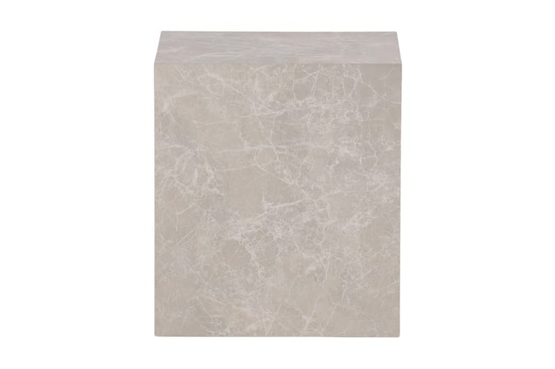 York High Travertin Sidobord 40x40x45 cm, Beige